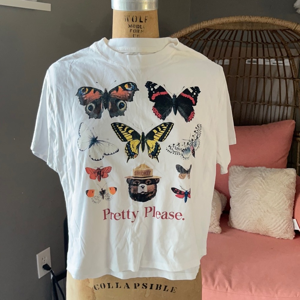 Butterfly Smokey bear shirt